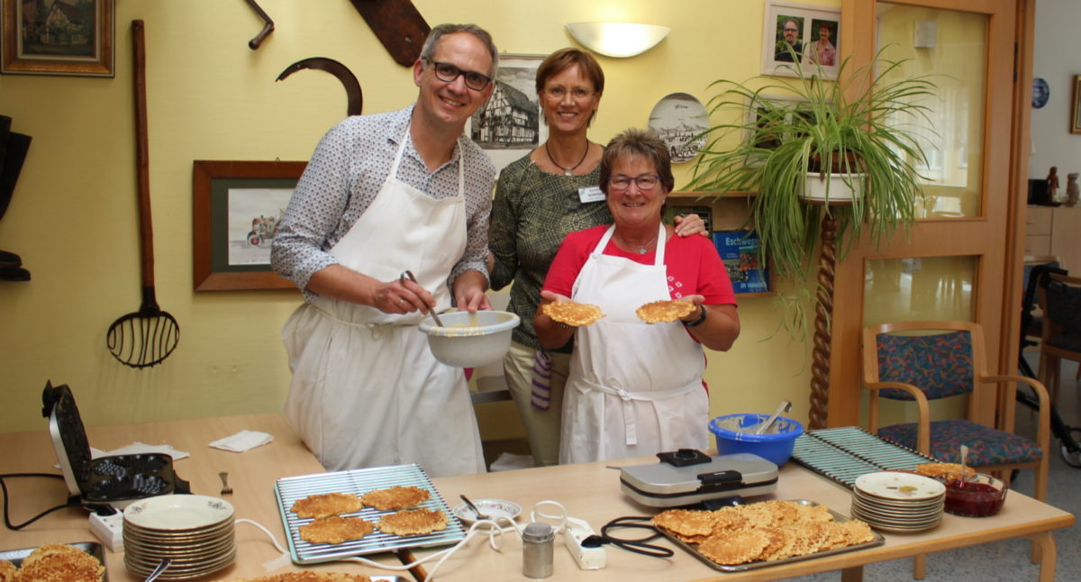 Waffelessen im Hospital