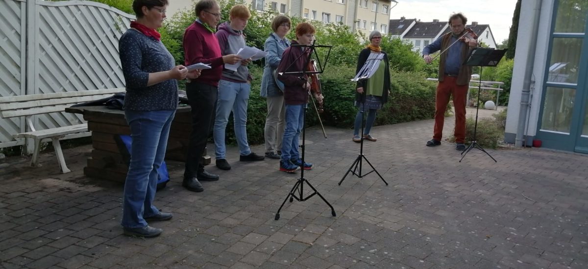 Hausmusik in der Abendstunde.